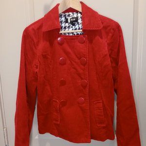 Talie brand Women's Red Corduroy Sport's Blazer